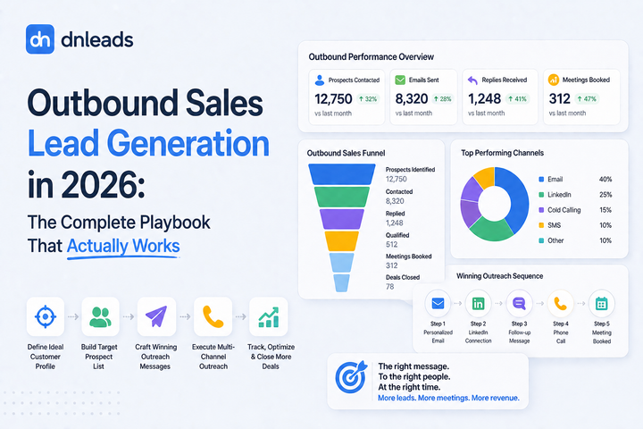 Outbound Sales Lead Generation in 2026: The Complete Playbook That Actually Works